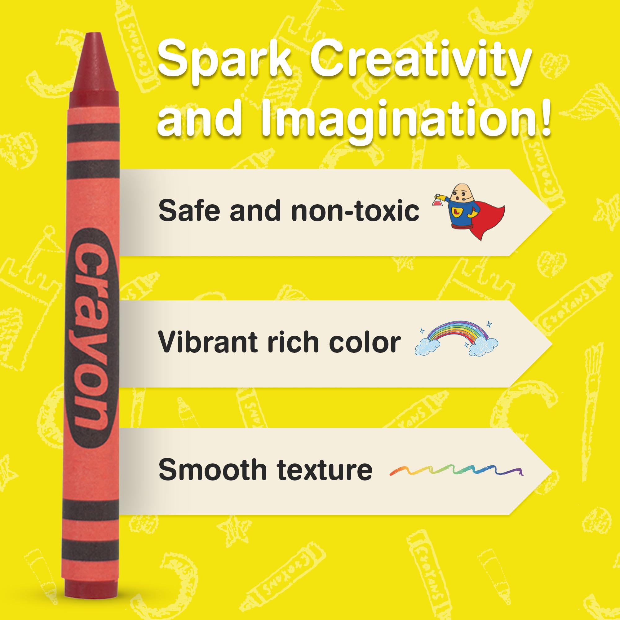 Lucky Art Crayonology durable paper-wrapped crayons resist breakage in lessons.