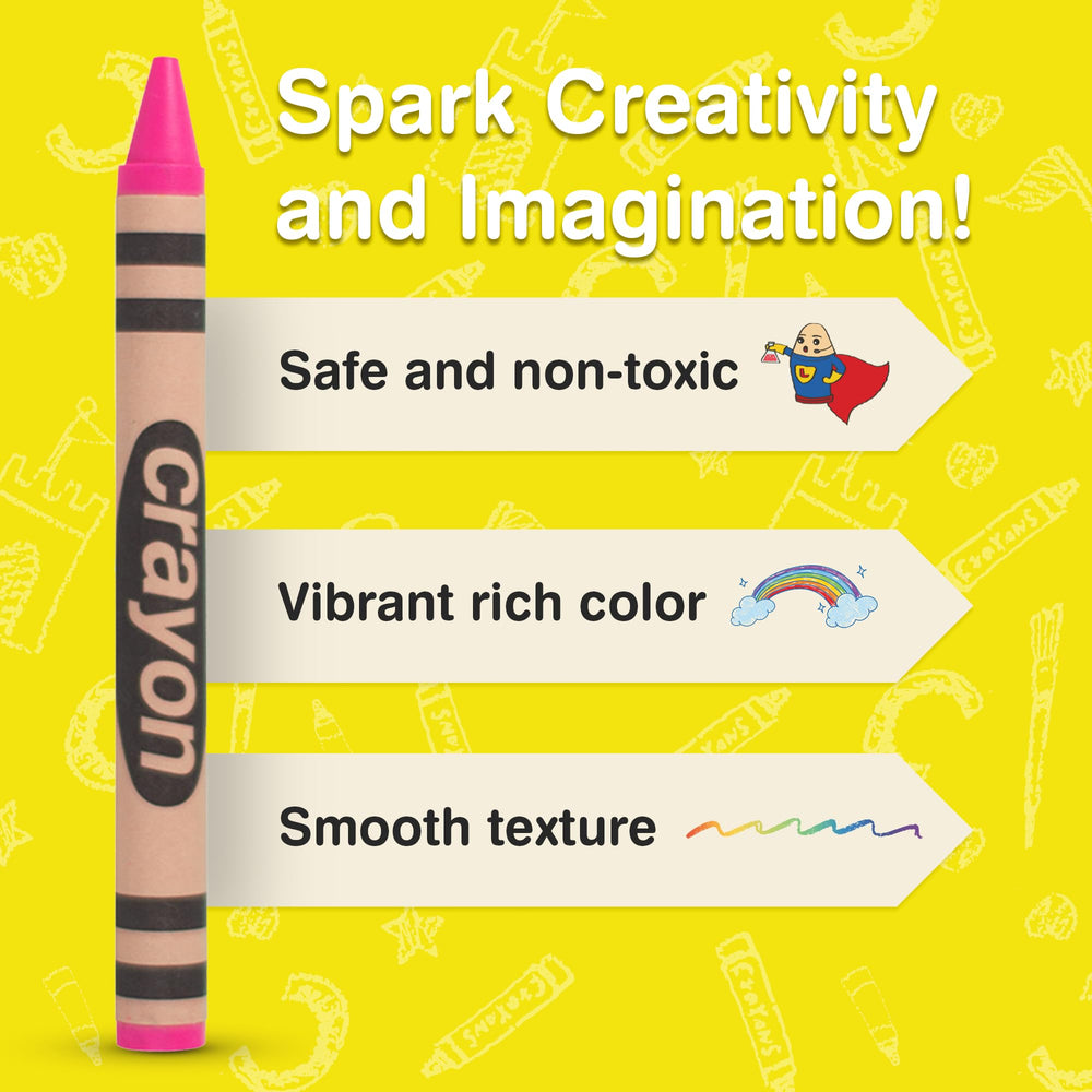 Lucky Art Crayonology vibrant pink pigment in action during a drawing session