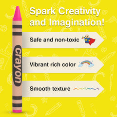 Lucky Art Crayonology vibrant pink pigment in action during a drawing session