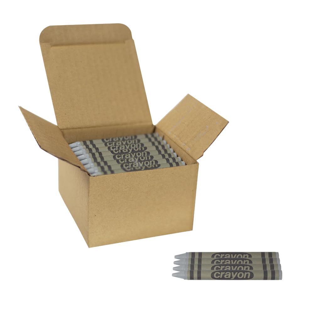 Lucky Art Crayonology grey 80-count front view for bold shading and project coverage