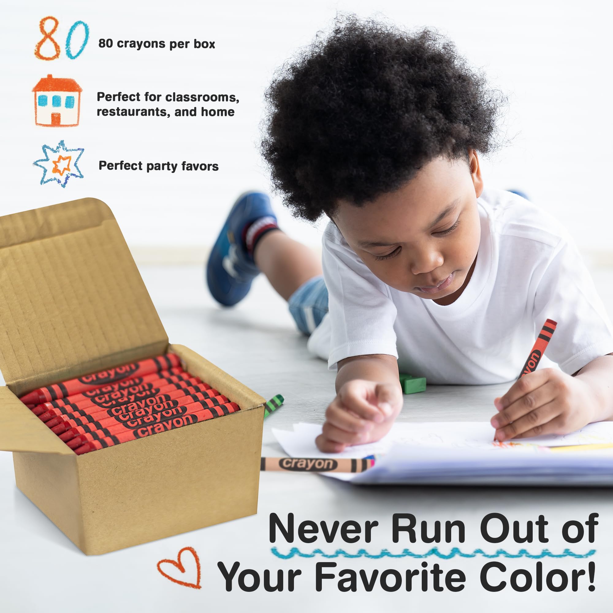 Lucky Art Crayonology non-toxic crayons safe for children of all ages.