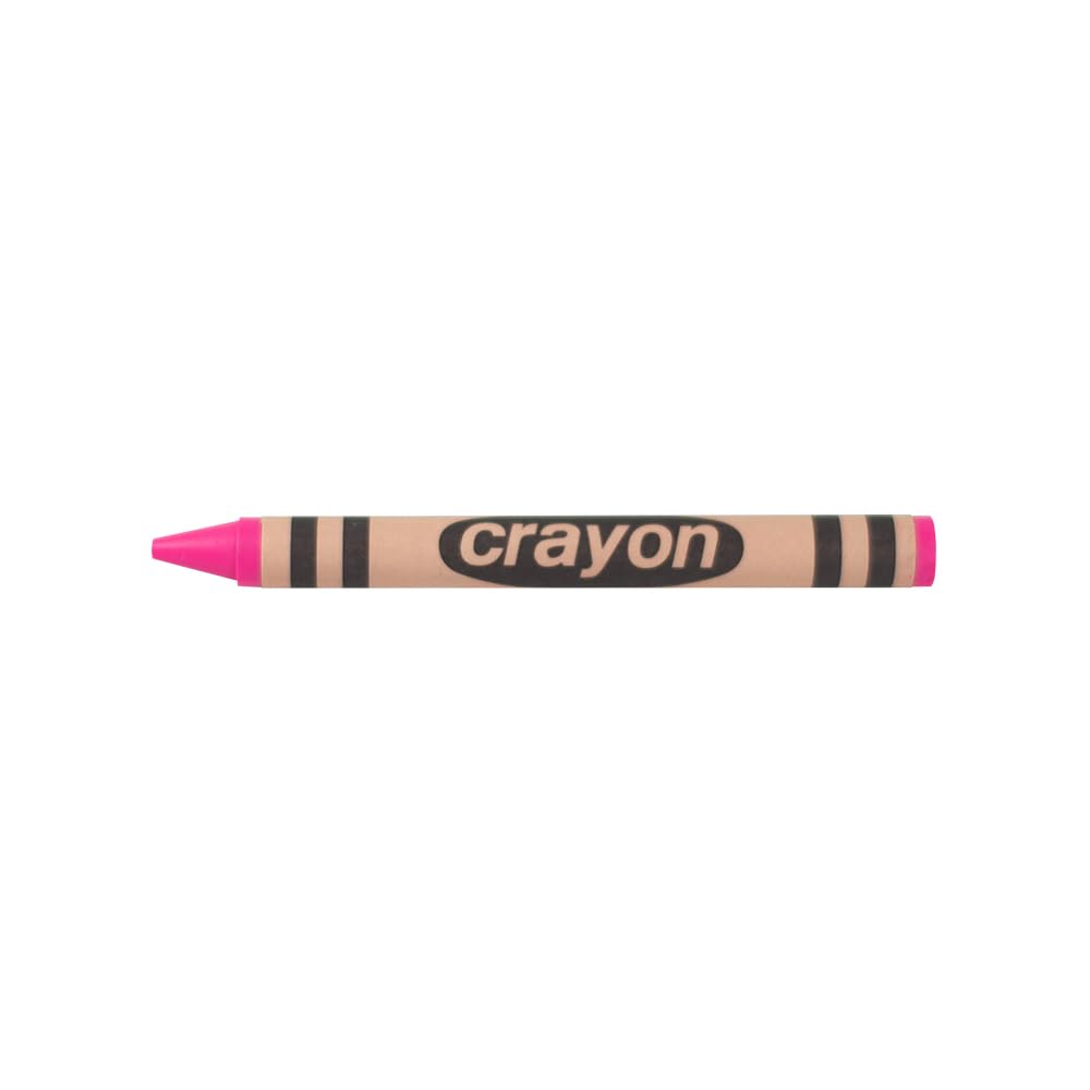 Lucky Art Crayonology pink crayon close-up highlights bright pigments for vivid artwork