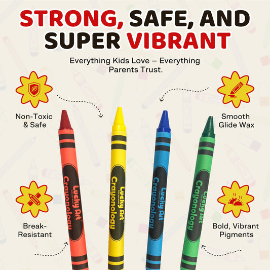 Lucky Art Crayonology classroom-activity set with versatile color options.