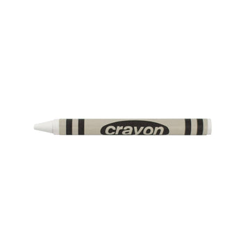 Lucky Art Crayonology white single-color crayon refill showcasing durable refill for white highlights.