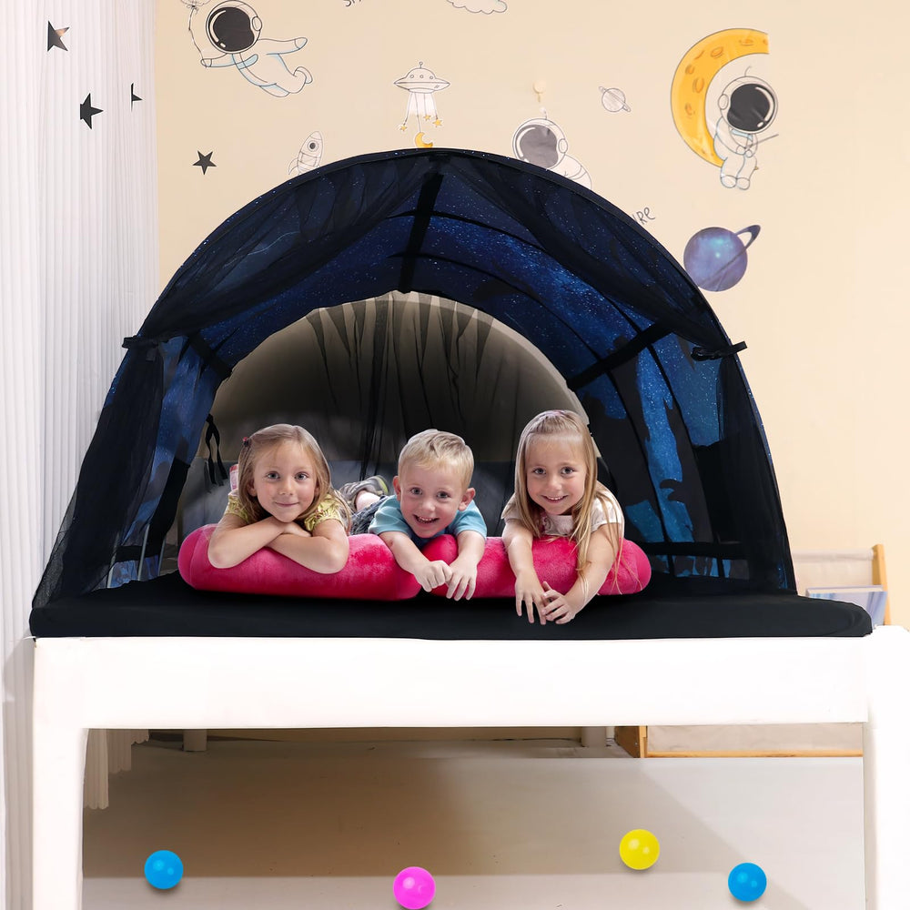 Lucky Castle bed tent with dino-theme sparks imaginative play