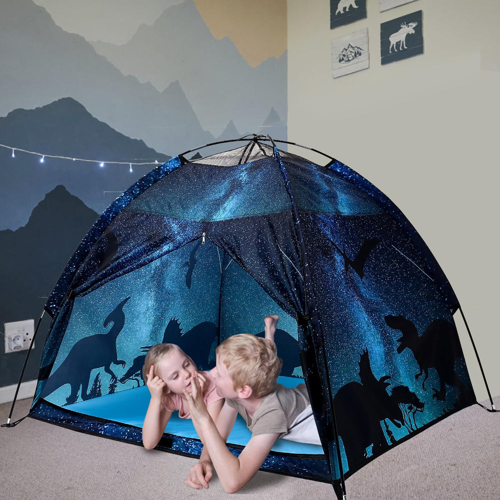 Lucky Castle Kids Play Tent pet-friendly space for dogs and cats to join play.