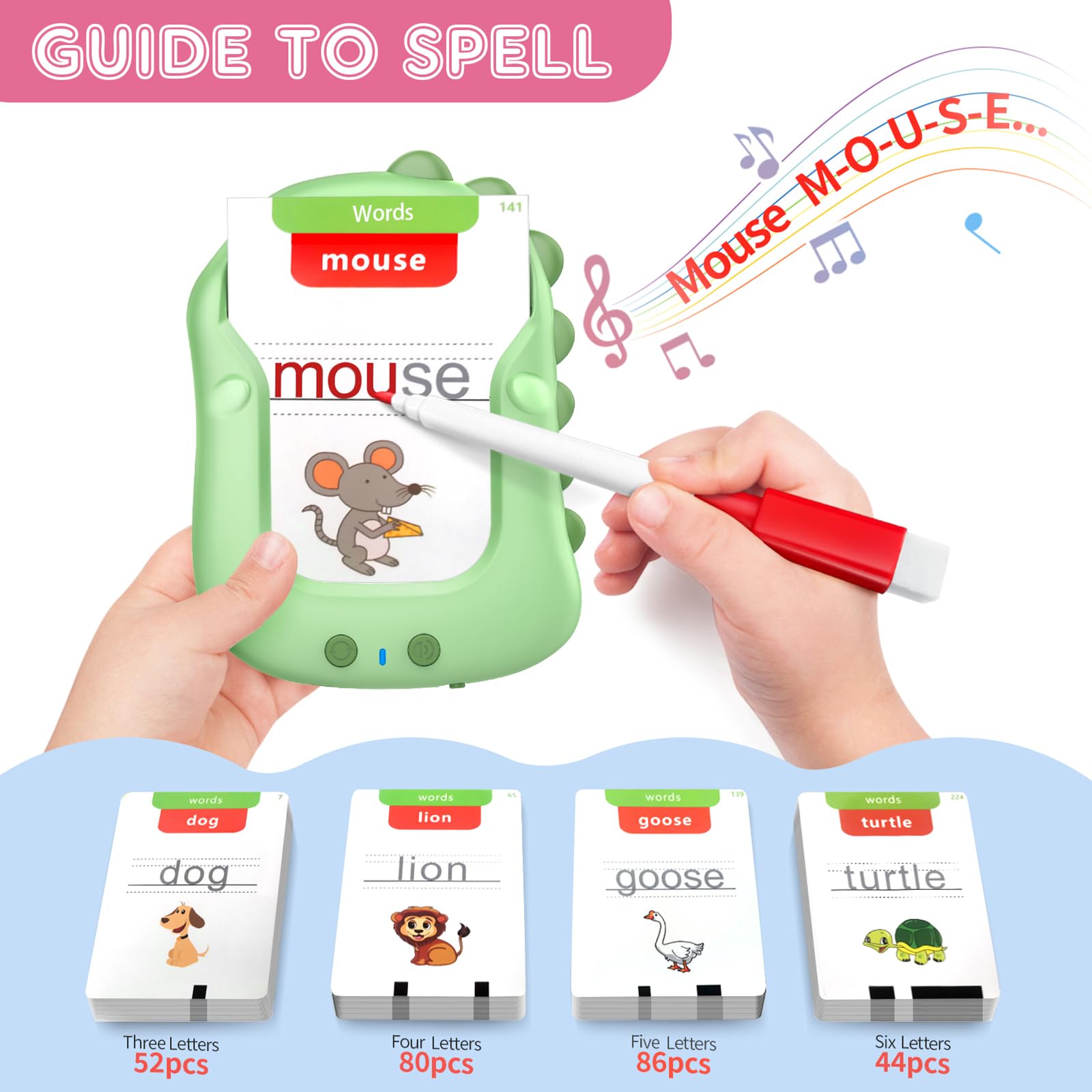 Lucky Cup phonics learning cards with colorful visuals to boost early literacy