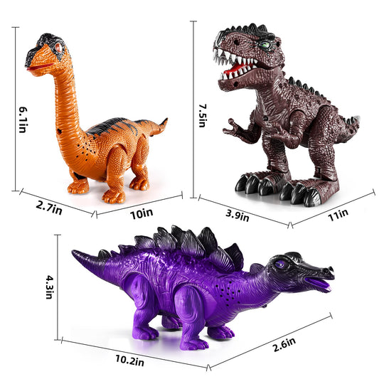Lucky Doug brachiosaurus-posing figure inspires dinosaur adventures.