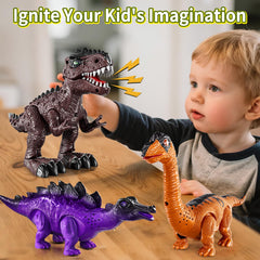 Lucky Doug kids-playing scene shows creative dinosaur fun with friends.