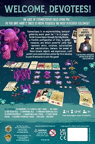 Cosmoctopus resource icons illustrate resource gathering in a dynamic Inky Realm