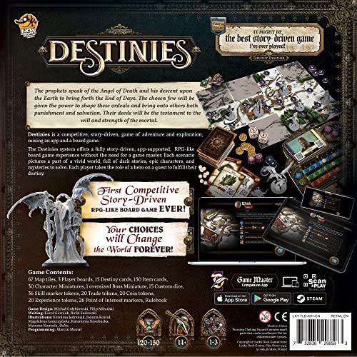 Lucky Duck Destinies hero miniatures bring characters to life during dramatic choices.