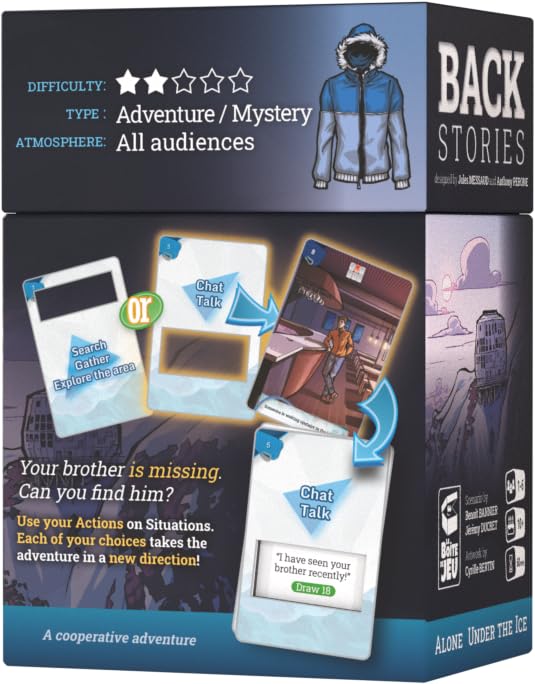 Lucky Duck Games Backstories action cards; enhances strategic choices and replayability.