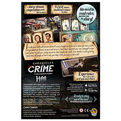 Lucky Duck Games Chronicles of Crime 1400 time-travel art and historical atmosphere.