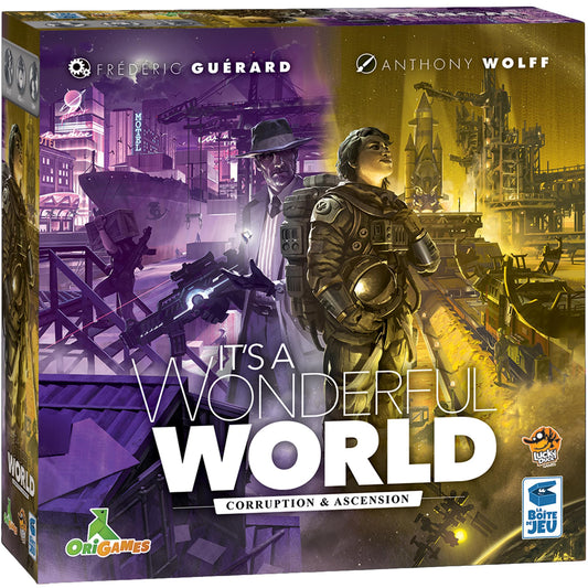 LUCKY DUCK GAMES It's a Wonderful World corruption and ascension cards expand strategy and replayability.