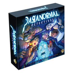 Lucky Duck Games Paranormal Detectives game cover evokes mystery for family game nights.