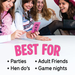 Lucky Egg bachelorette-party setup visuals convey excitement and bold prompts.