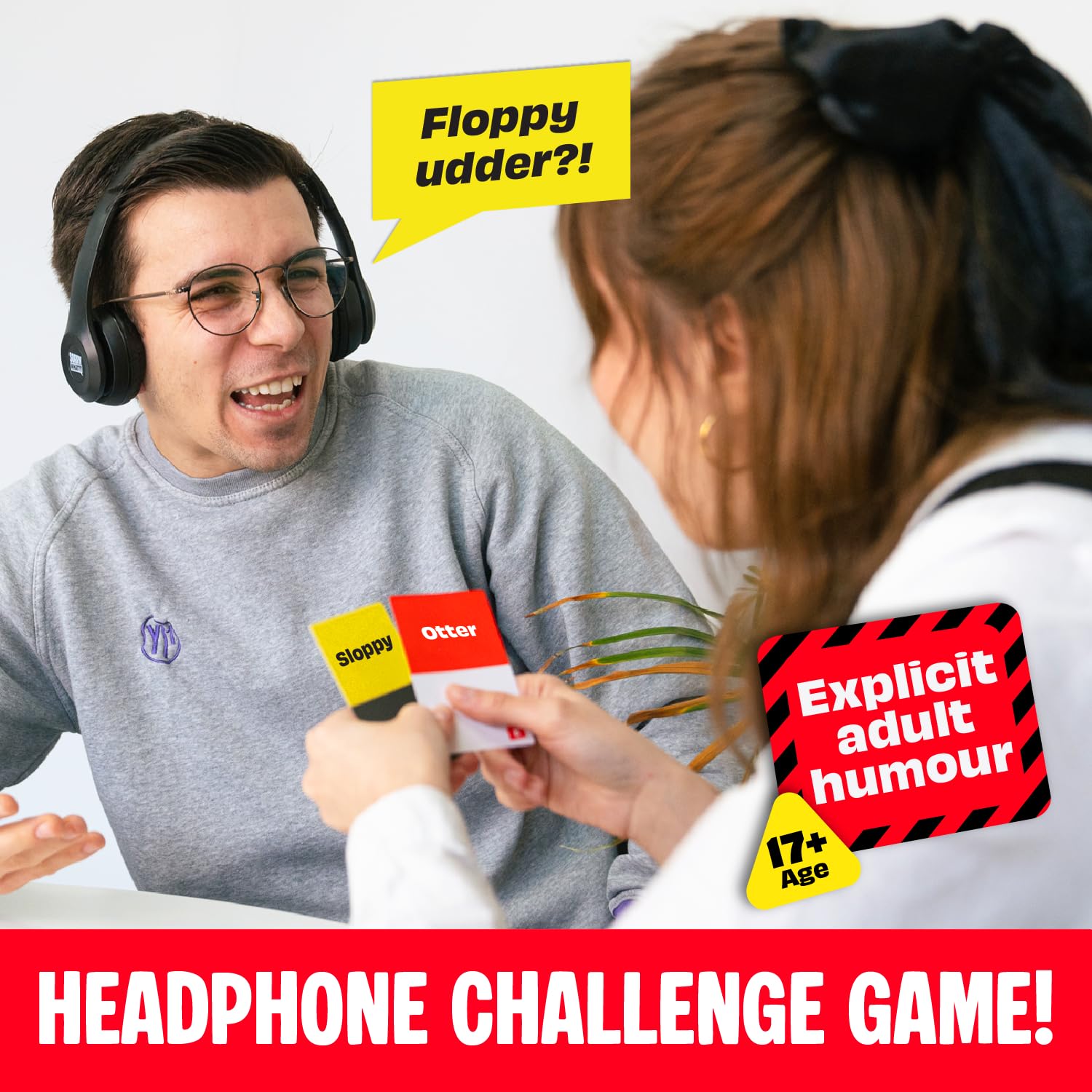 Group laughs as Lucky Egg Sorry What game night brings people together.