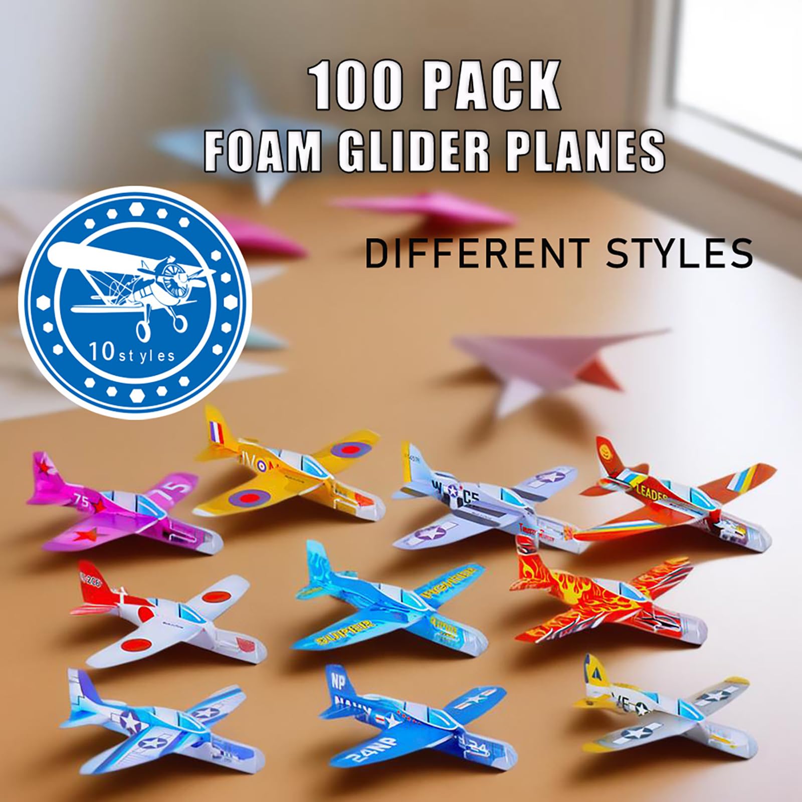 LUCKY GUESS foam gliders colors highlight vibrant hues for easy visibility during outdoor play
