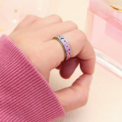 LuckyAmor 6mm stainless steel ring offers hypoallergenic wear for sensitive skin