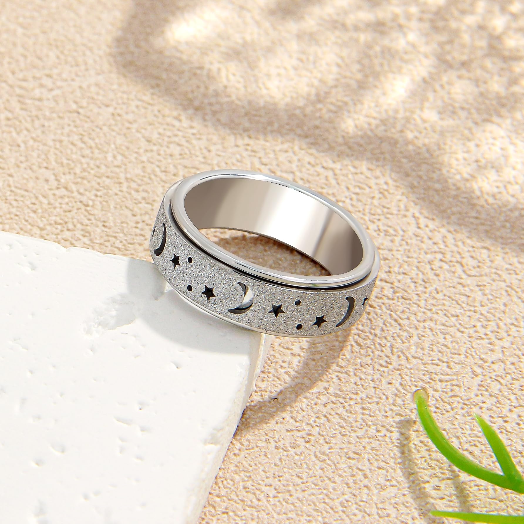 LuckyAmor hollowed moon-star motif offers light texture and comfort.