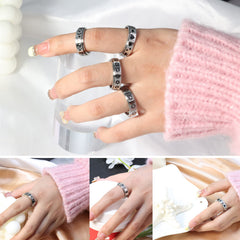 LuckyAmor spinner ring 6mm width for comfortable wear.