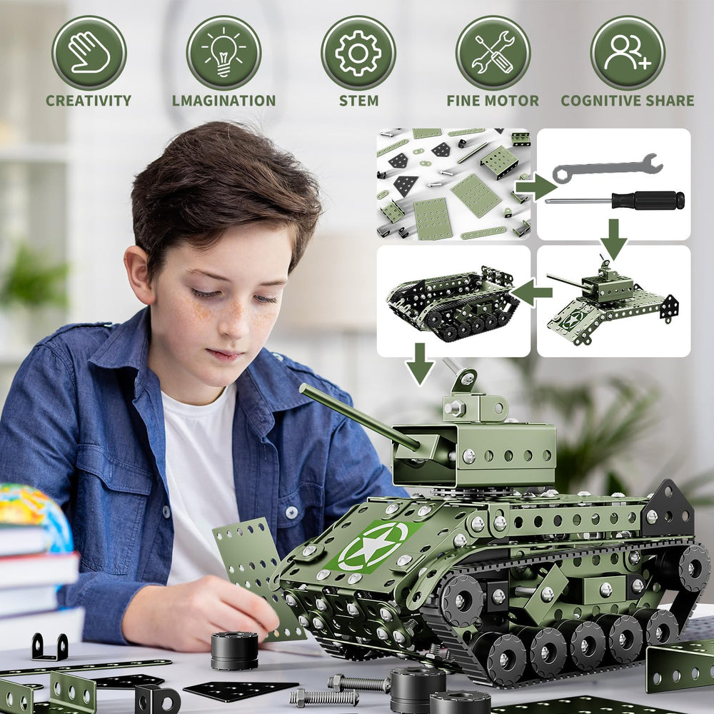 Lucky Doug 284-piece parts set supports imaginative engineering play.