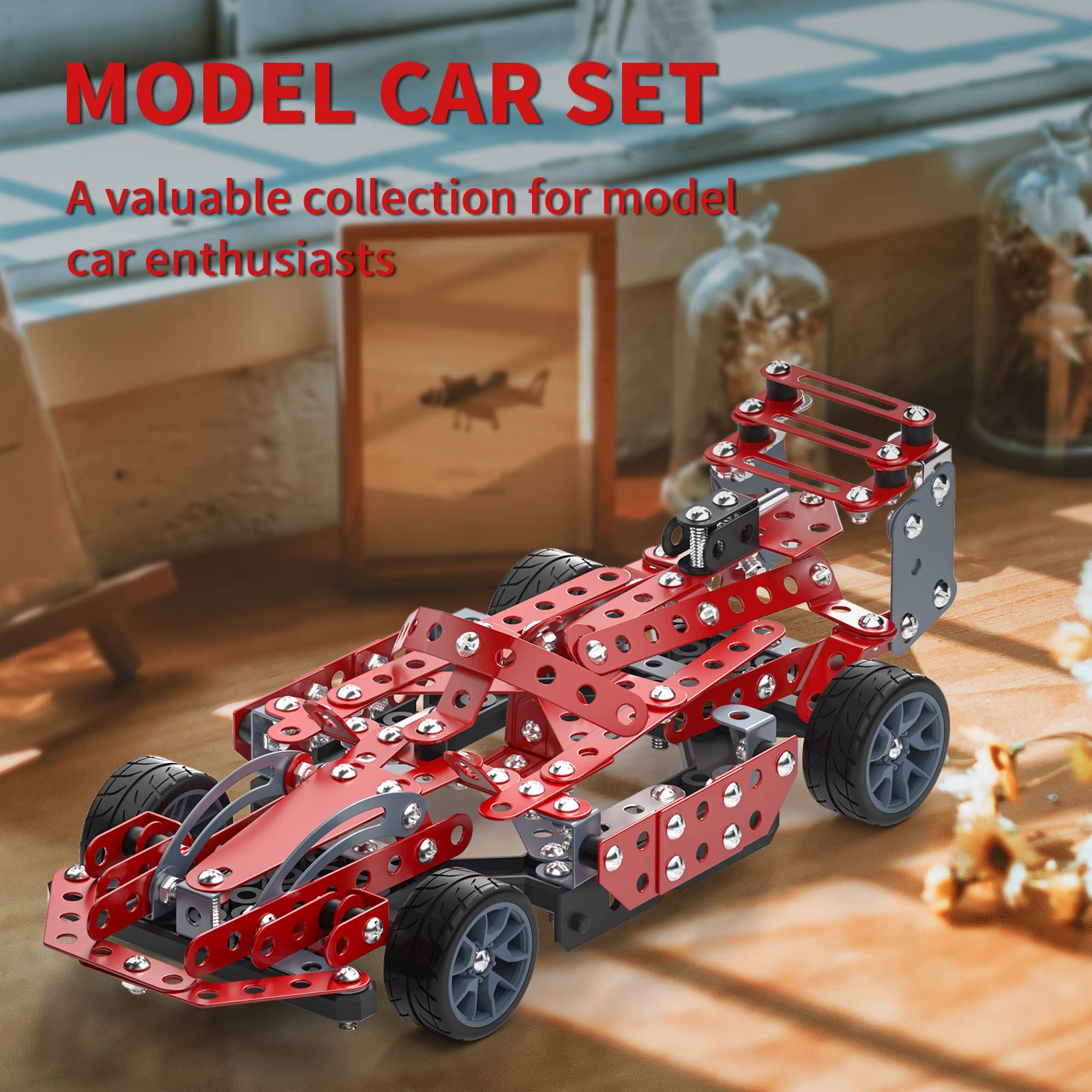 Lucky Doug Model Car Tools Included — kid-friendly tools for easy assembly.