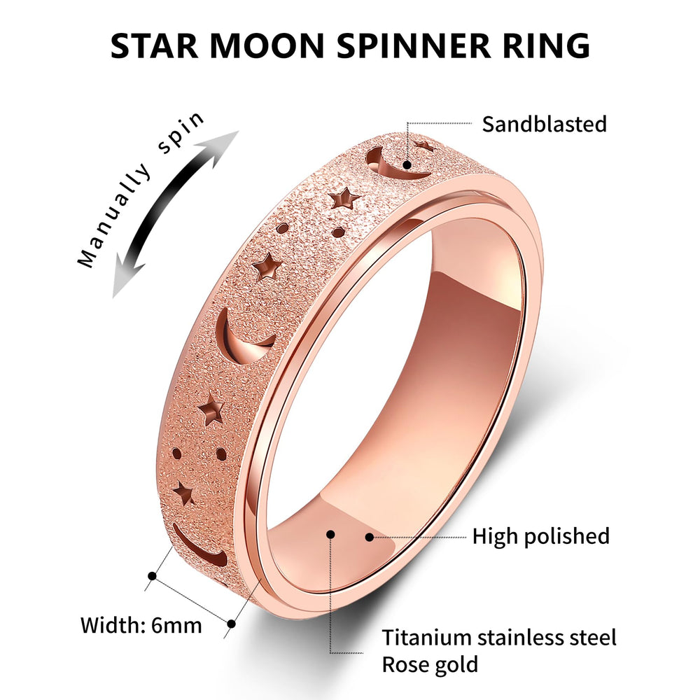 LuckyAmor spinner ring showing smooth thumb rotation for focus and quick fidget relief.