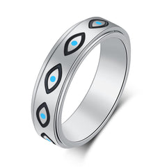 LuckyAmor anxiety ring with moon and star spinner offers tactile relief and stylish versatility