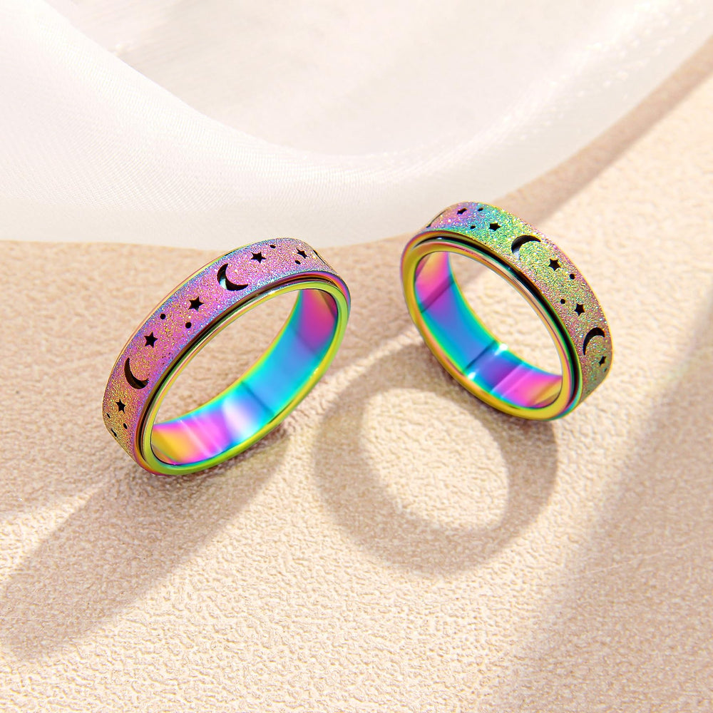 LuckyAmor anxiety ring worn by a woman style showcase