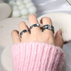 LuckyAmor spinner ring with mirror finish, durable and hypoallergenic.