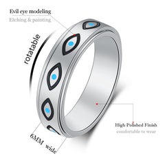 The women’s 6mm ring rotates smoothly for mindful fidgeting during daily tasks