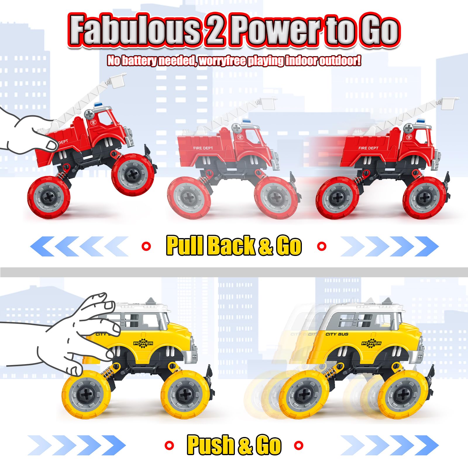 LUDILO city-bus toy inspires social play and group scenes.
