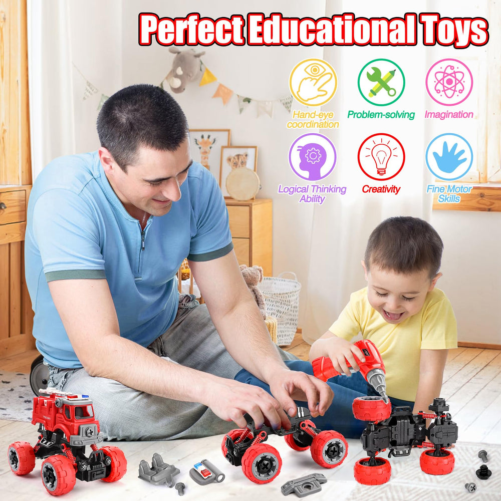 LUDILO drill-action set teaches screws and fastening through play.
