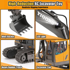 LUDILO excavator enjoying outdoor sandbox and beach play with control
