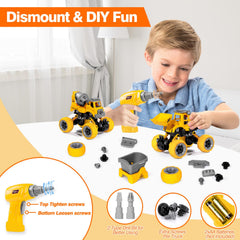 LUDILO take apart bulldozer toy promotes hands-on building and problem-solving