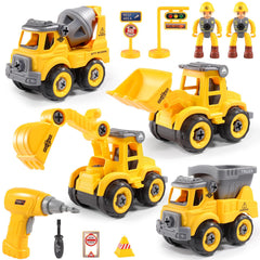 LUDILO excavator construction trucks spark imaginative play and fine motor practice.