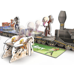 Ludonate Kids Express baggage-tokens, collecting loot as a cooperative goal