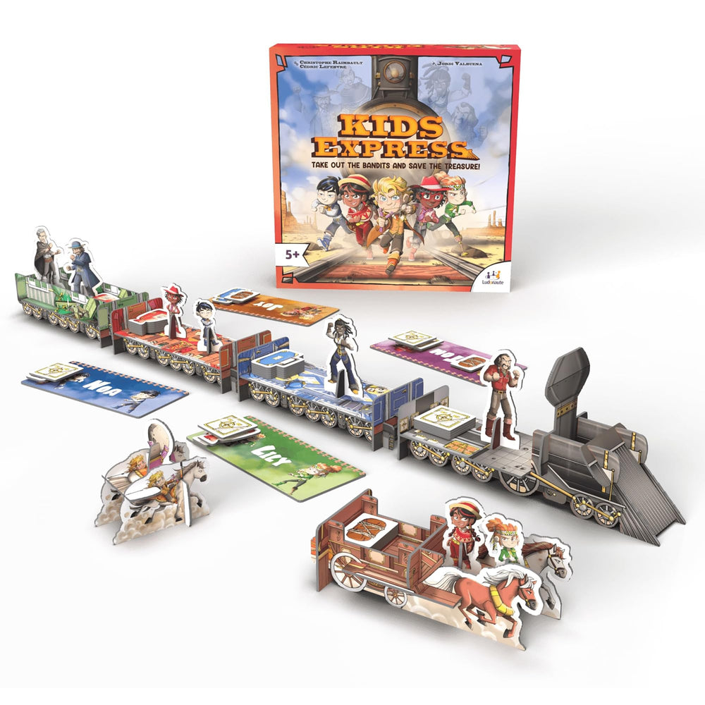Ludonate Kids Express bandits-on-train, kids teamwork against playful bandits