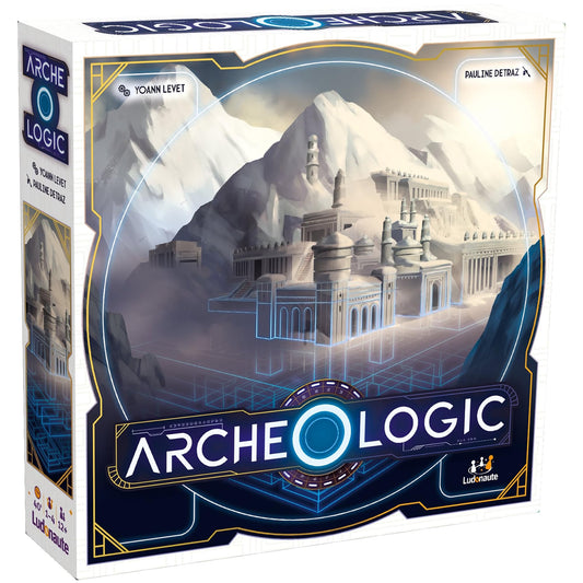 Ludonaute Archeo-Logic game box shown with components for strategic play.