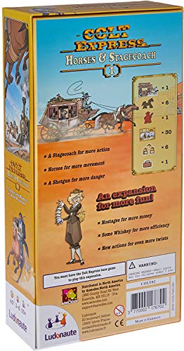 Ludonaute Colt Express expansion stagecoach figure adds new loot routes and momentum.