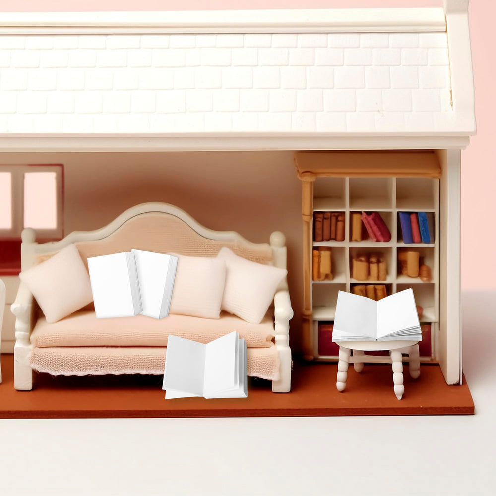 LUFEEMGA 1:12 scale books for hobbyists to enhance dollhouse storytelling.