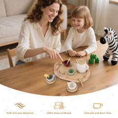 Lufstd wooden spoon for stirring and serving during play