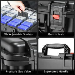 Portable display ready LUGECASE for shows and travel