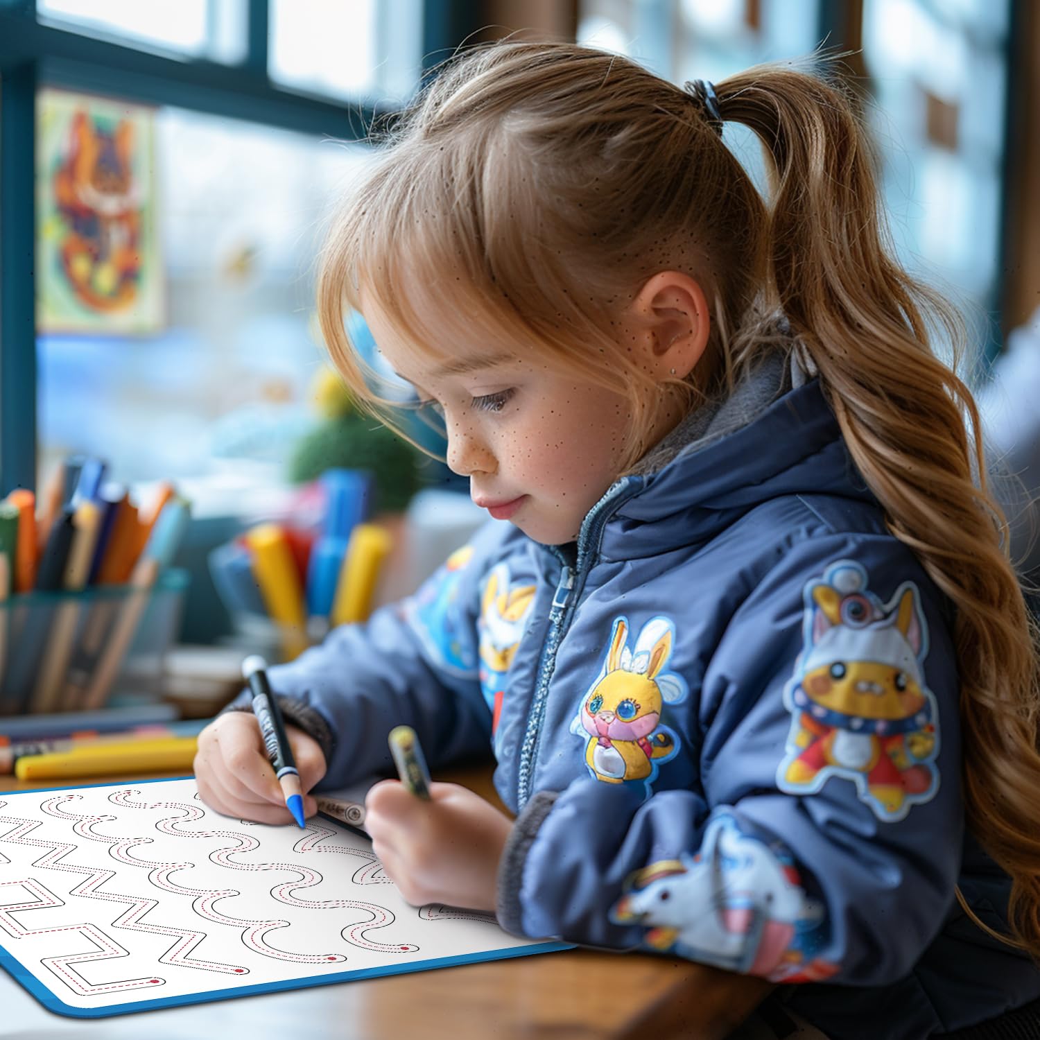 LUHEAGU durable material withstands daily preschool tracing and writing sessions.