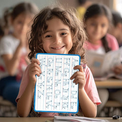 LUHEAGU 9x12 whiteboard ideal for compact desks and on-the-go learning.