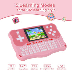 LUHYAUAN Kids Tablet displaying words and spelling mode for literacy practice