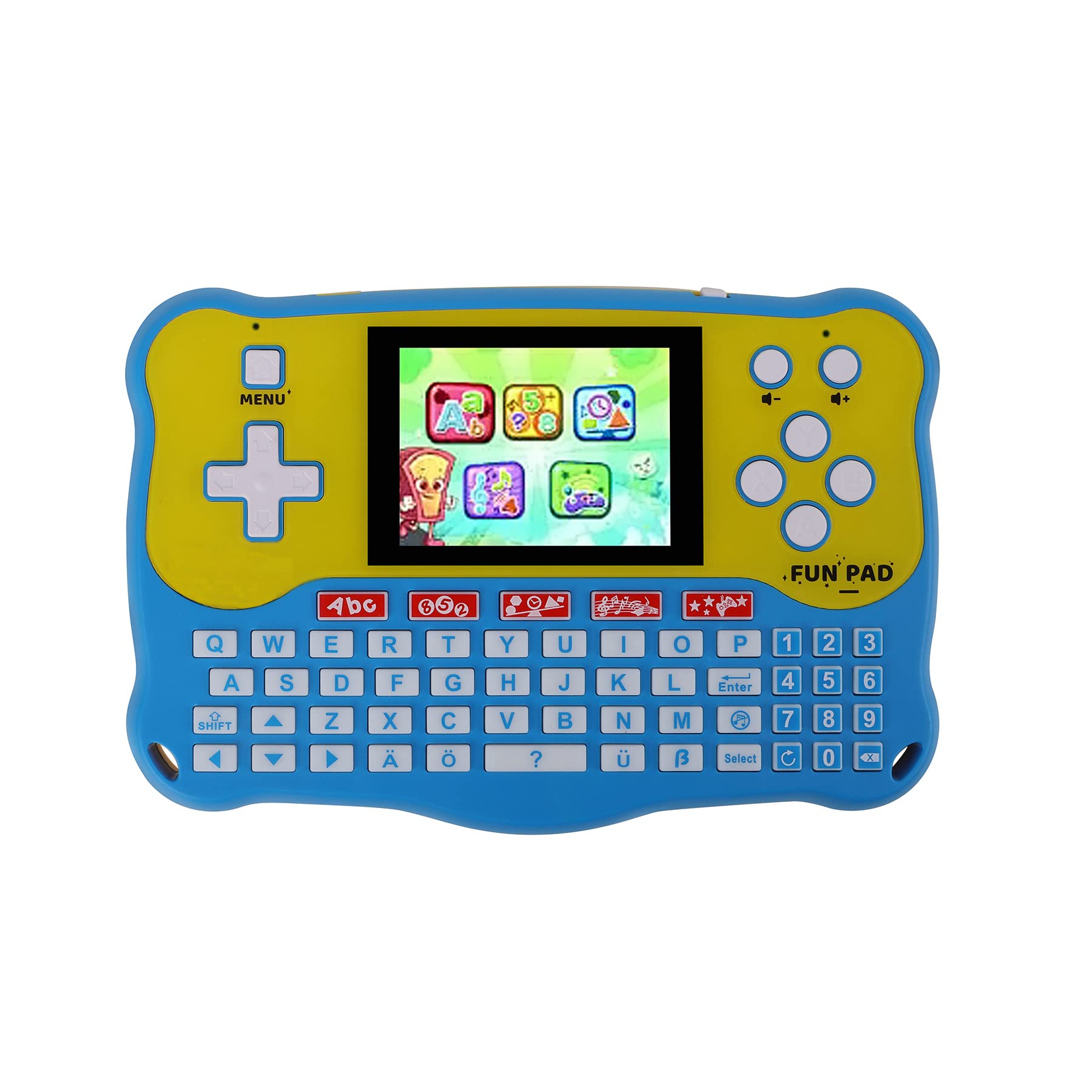 LUHYAUAN Kids Tablet front view showcasing 102 activities for early learning.