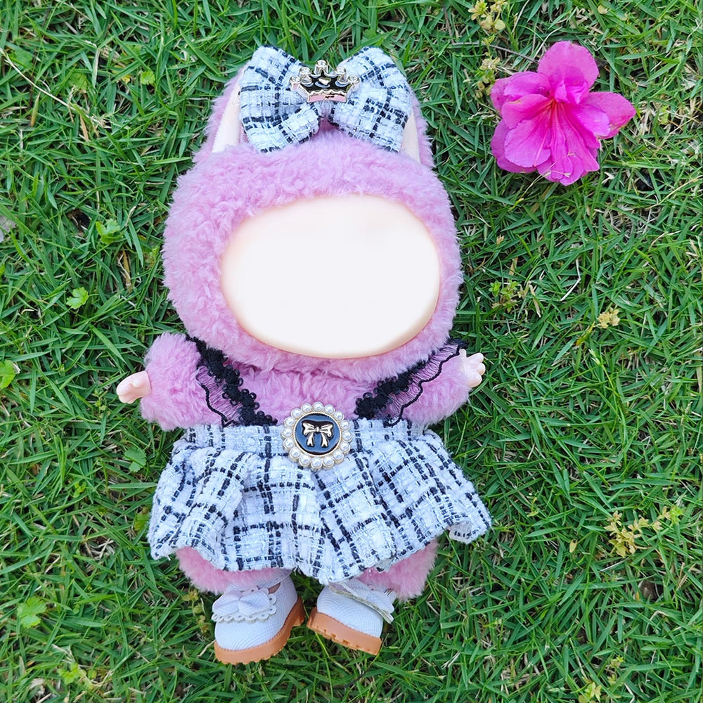 Lukax 17cm doll dress set crafted from soft fabric for gentle dressing.