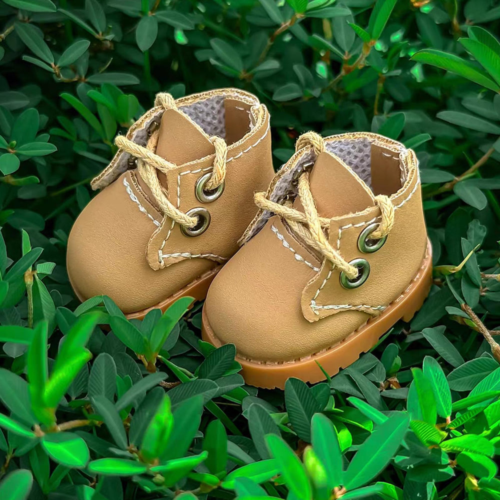 Easy-on, easy-off Lukax doll shoes for quick wardrobe changes.